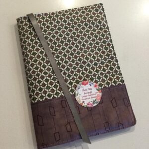 Handmade Fabric Journal Cover - Lavender
